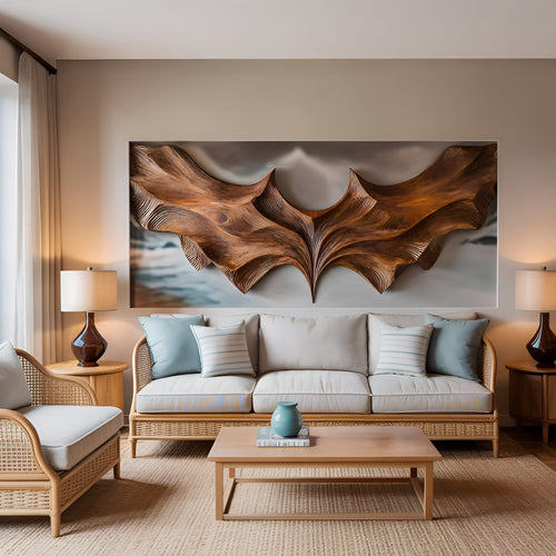 Abstract Hand-carved Wall Art