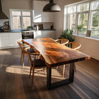 Live Edge Solid Dining Table
