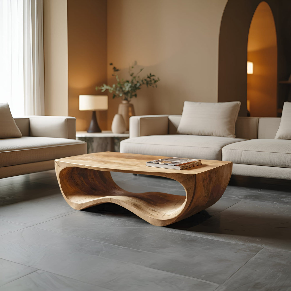 Curved Lounge Coffee Table
