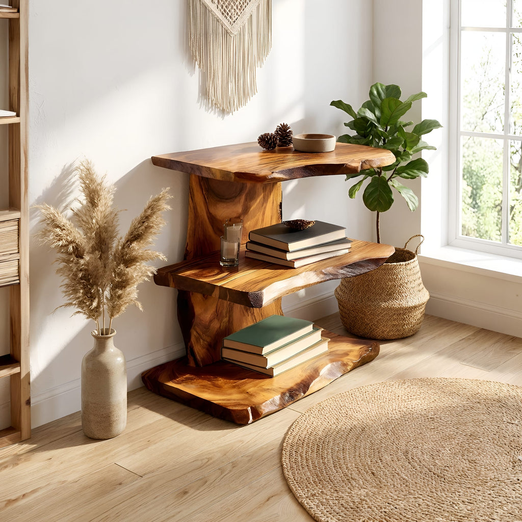 Live Edge Rack Bookshelf