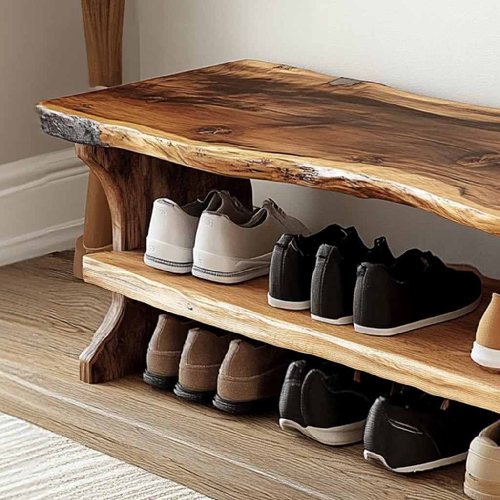 Farmhouse Entryway Bench Livingroom Furniture, solid wood, built to order