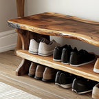 Farmhouse Entryway Bench Livingroom Furniture, solid wood, built to order