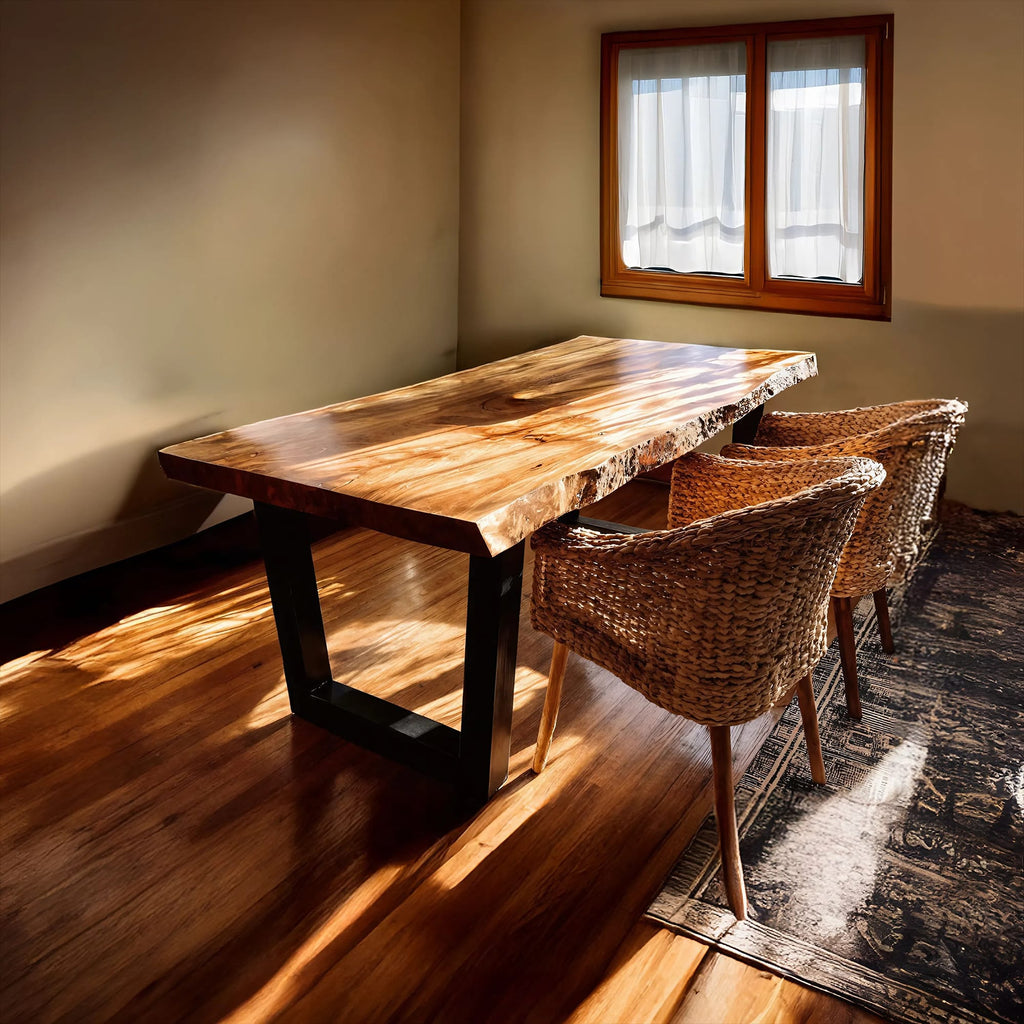 Live Edge Organic Kitchen Dining Table