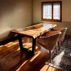 Live Edge Organic Kitchen Dining Table