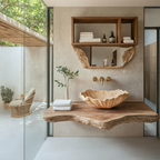 Vessel Sink, solid wood, built to order
