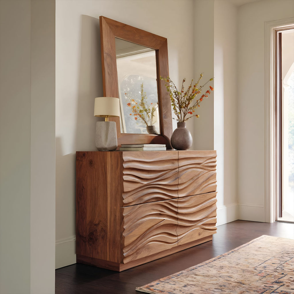 Carved Wave Sideboard