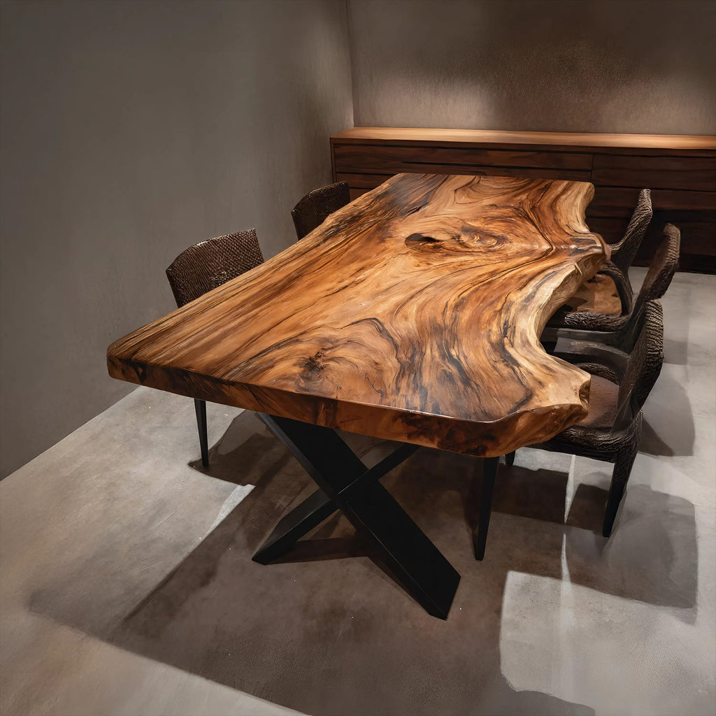 Live Edge Grain Dining Table