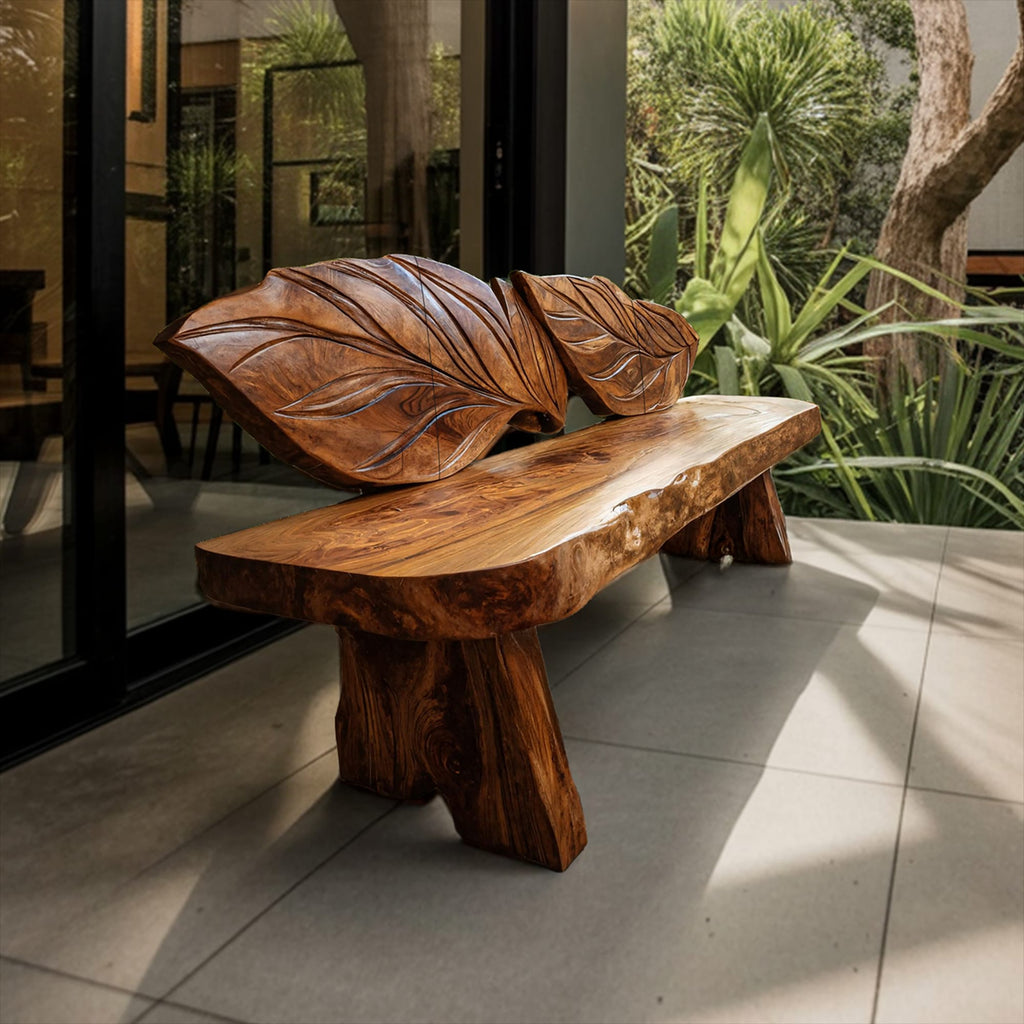 Live Edge Mudroom Bench