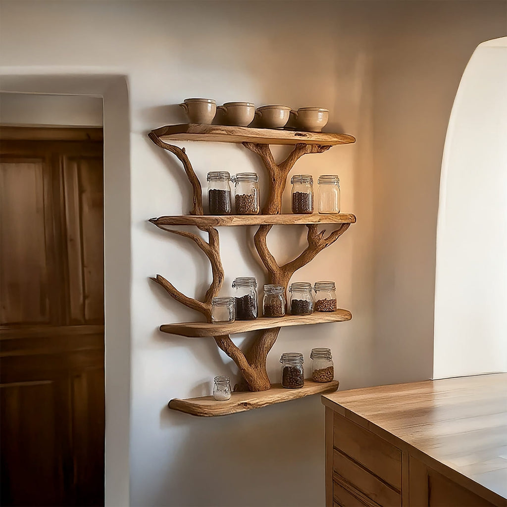 Floating Pantry Wall Shelf