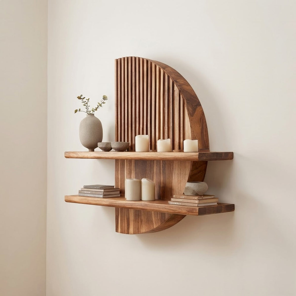 Floating Entryway Bookshelf