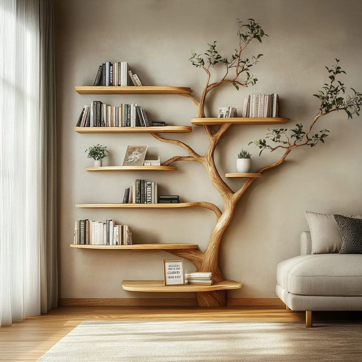 Sculptural Airy Bookshelf