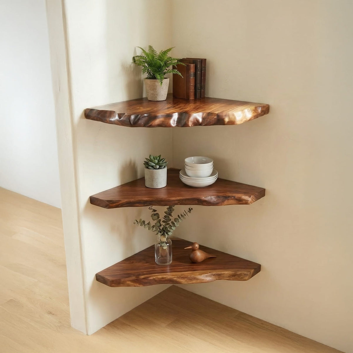 Solid Hanging Wall Shelf