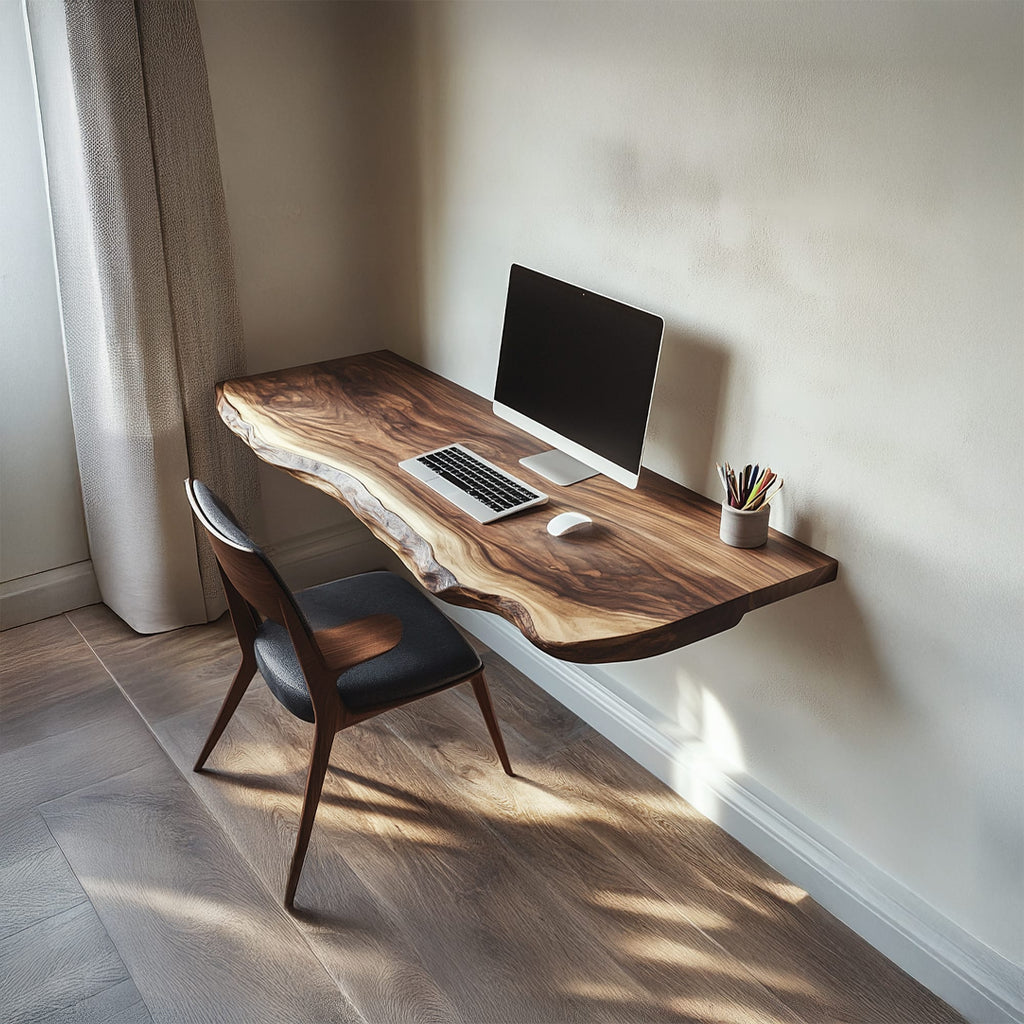 Sculptural Floating Work Desk
