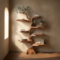 Sculptural Space-saving Bookshelf