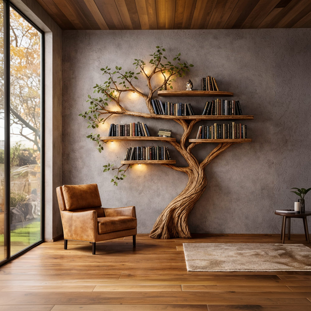 Organic Sculptural Branch Tree Bookshelf