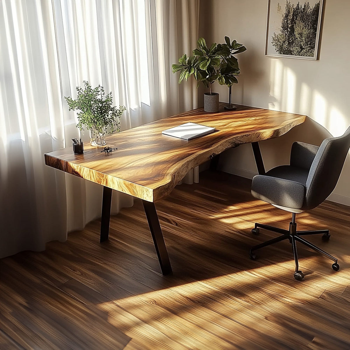 Live Edge Modern Desk