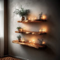 Live Edge Space-saving Bookshelf