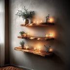 Live Edge Space-saving Bookshelf