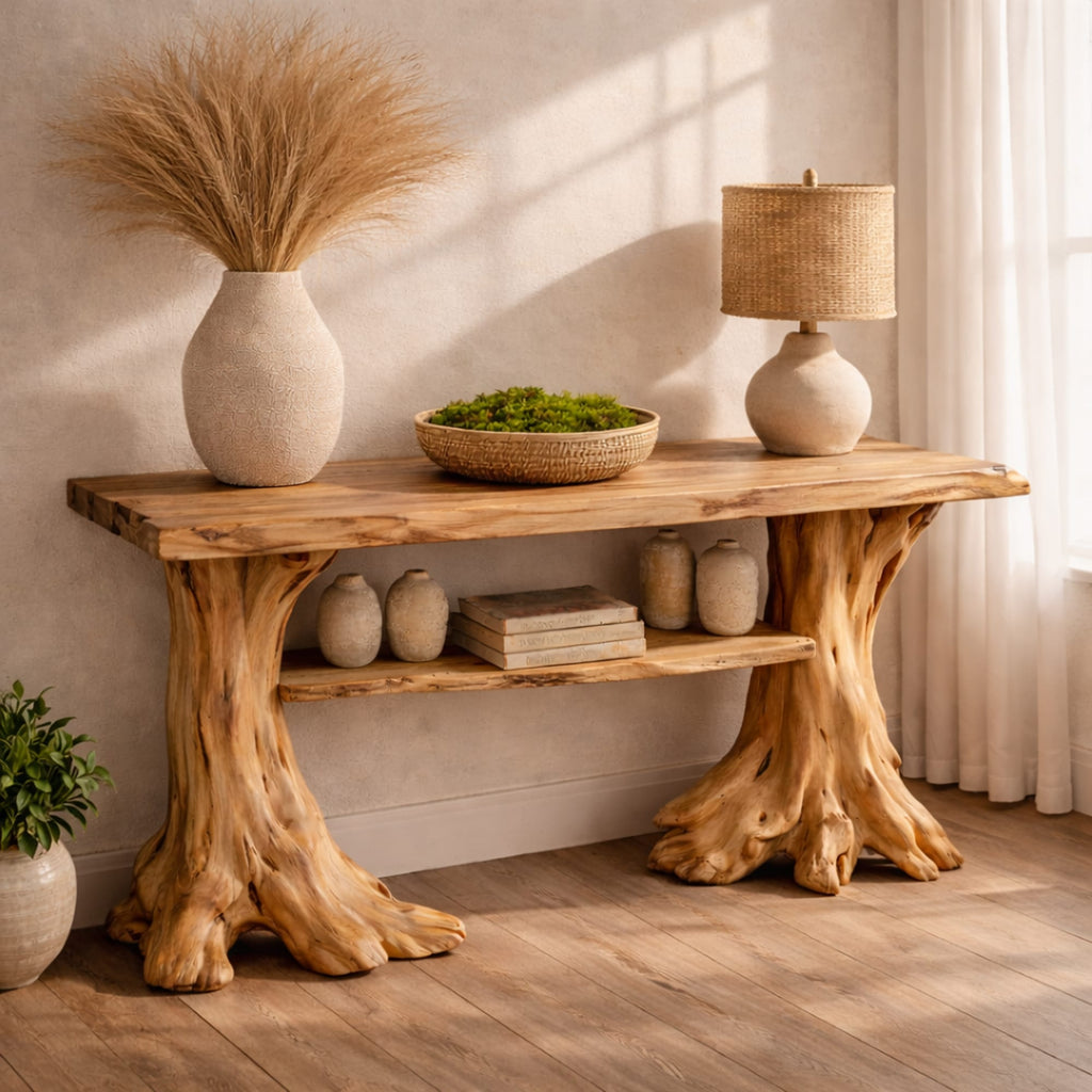Organic Accent Console Table