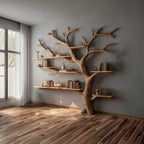 Artistic Solid Tree Bookshelf