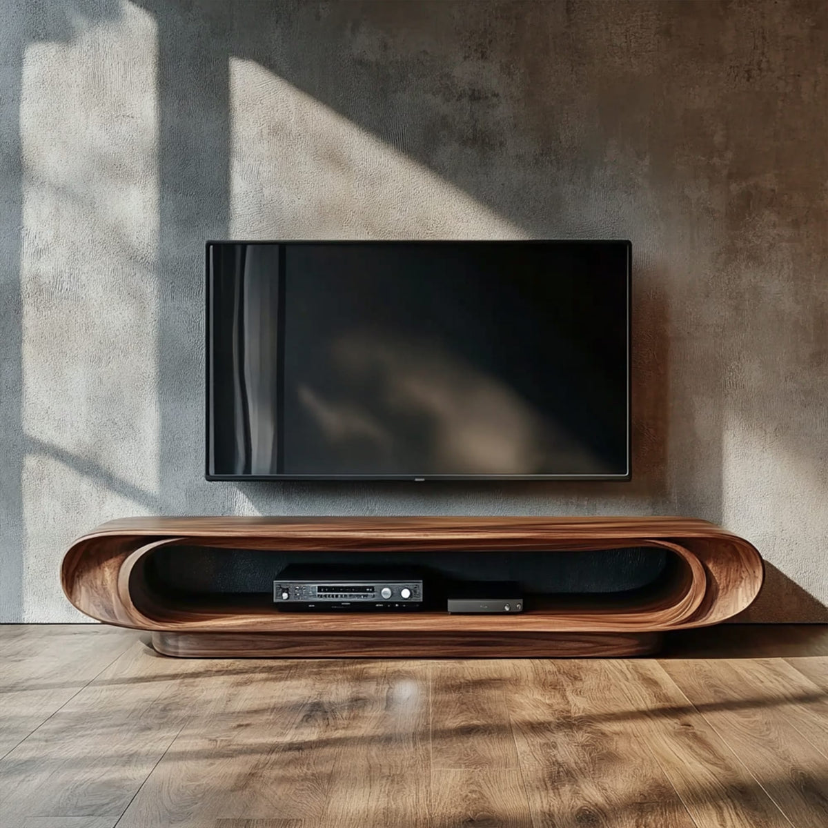 Organic Curved Entertainment TV Cabinet