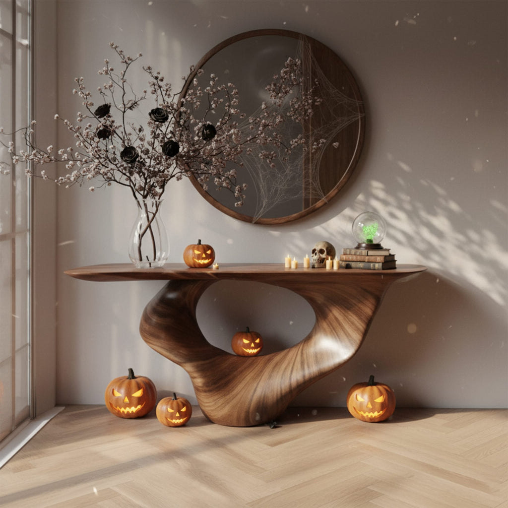 Gothic Mid Century Console Table