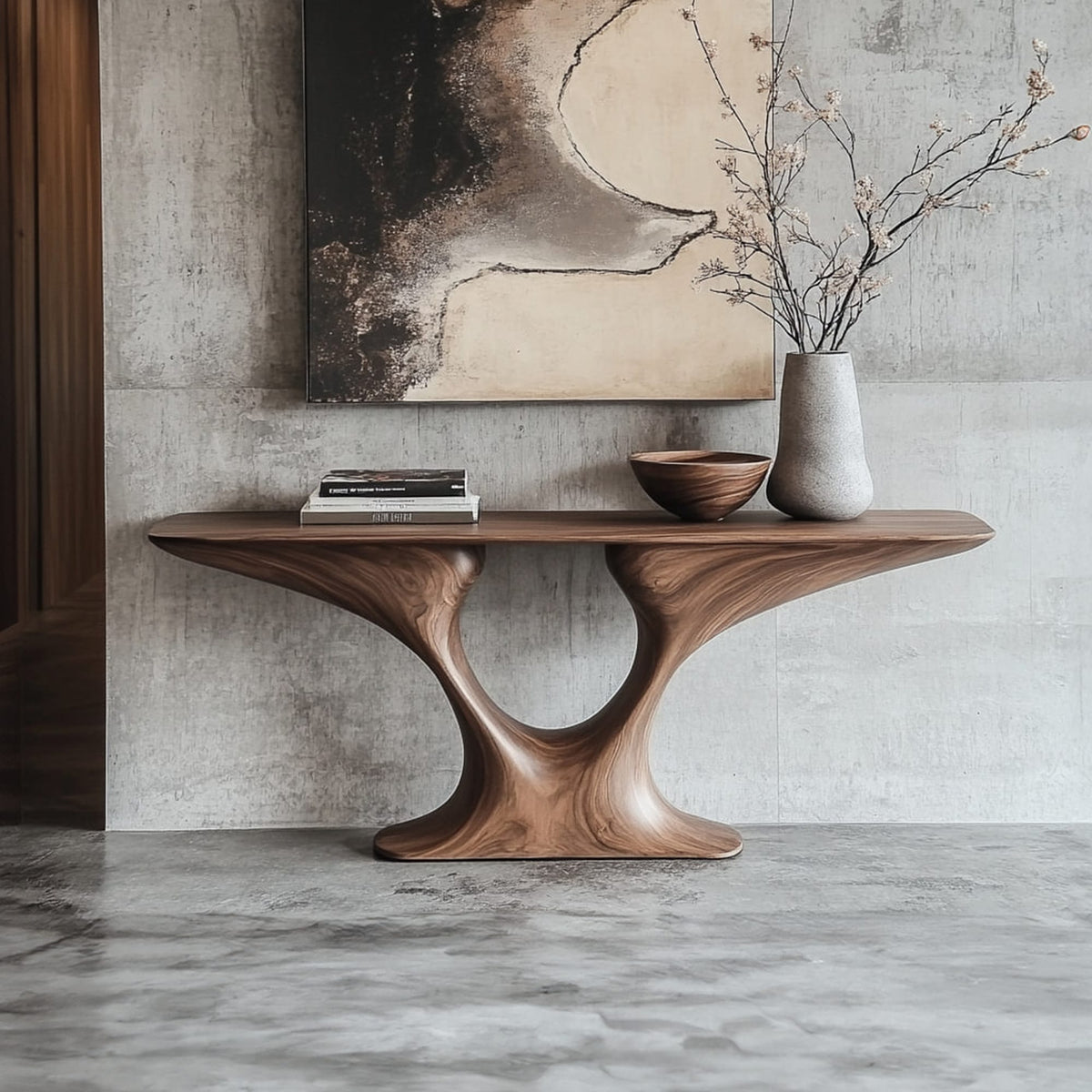 Sculptural Welcome Side Table