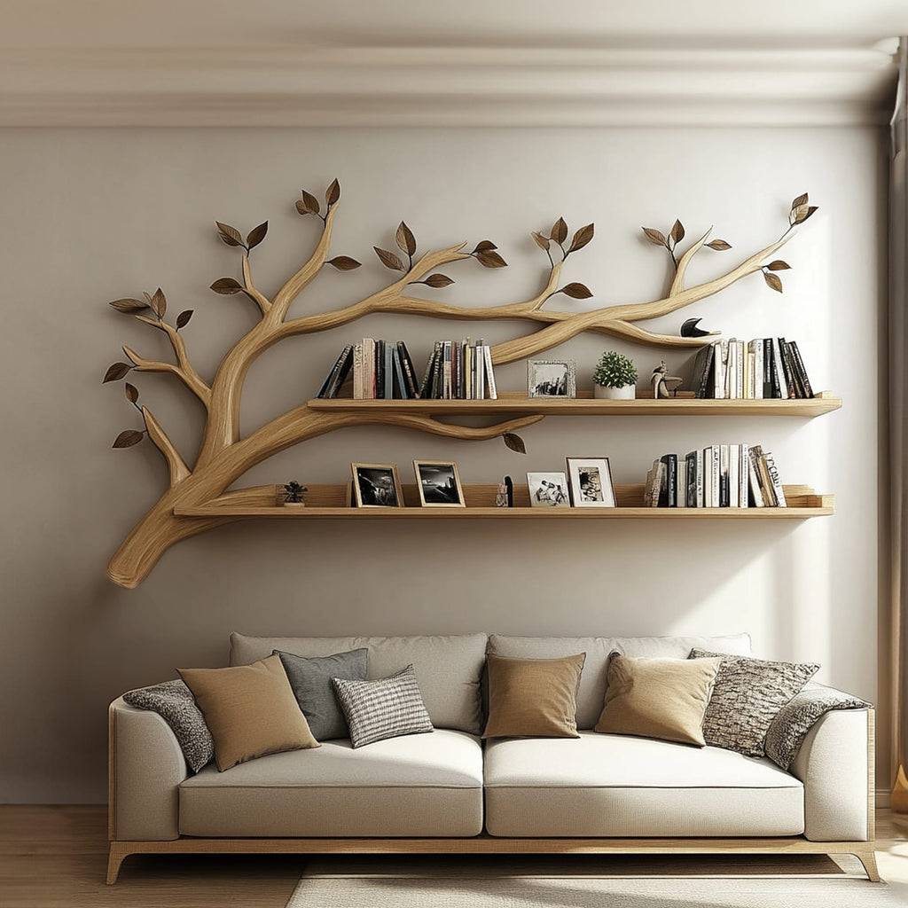 Floating Plant Bookshelf