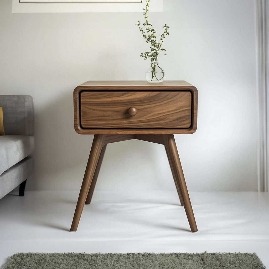 Sculptural Geometric Side Table