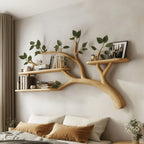 Mid Century Artistic Floating Shelf