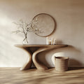 Sculptural Welcome Console Table