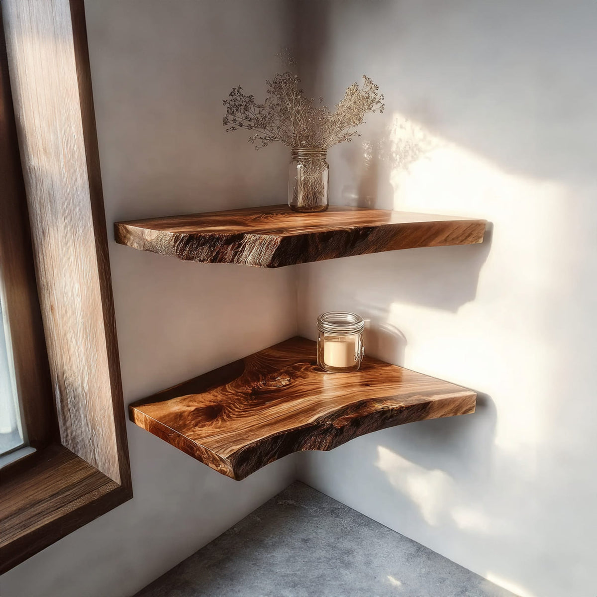 Floating Spice Wall Shelf
