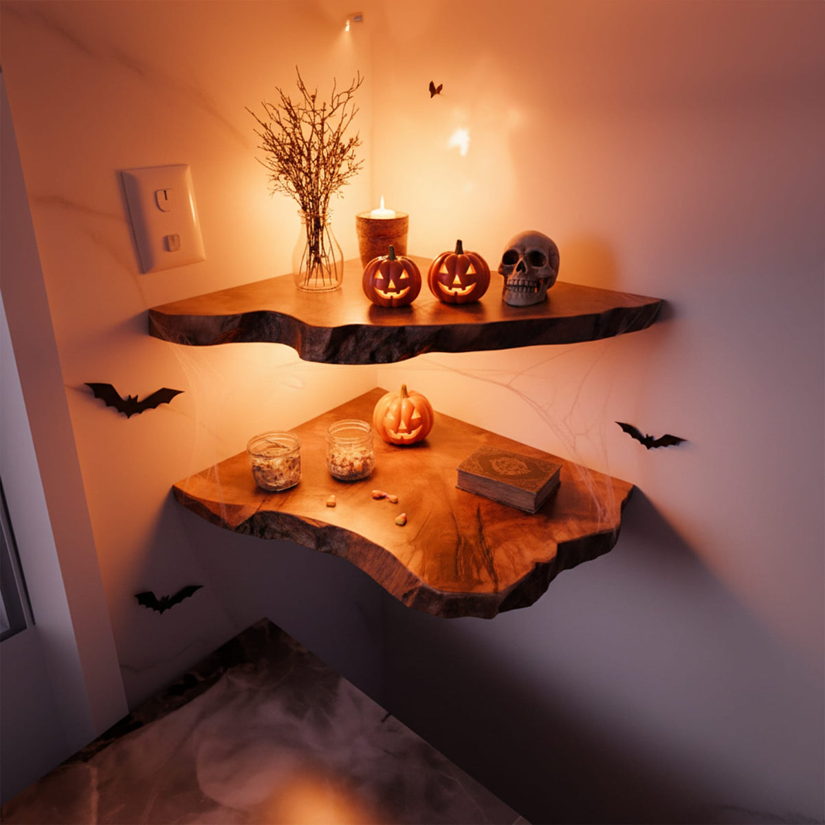 Floating Gothic Wall Shelf