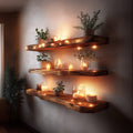 Warm Minimal Floating Shelf