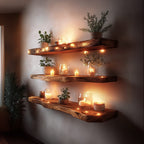 Warm Minimal Floating Shelf
