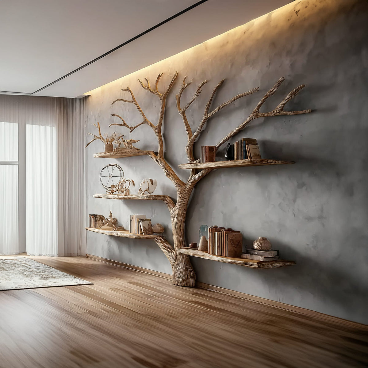 Shaped Artistic Bookshelf