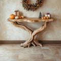 Solid Root Live Edge Console Table