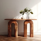 Mid Century Organic Credenza Console Table