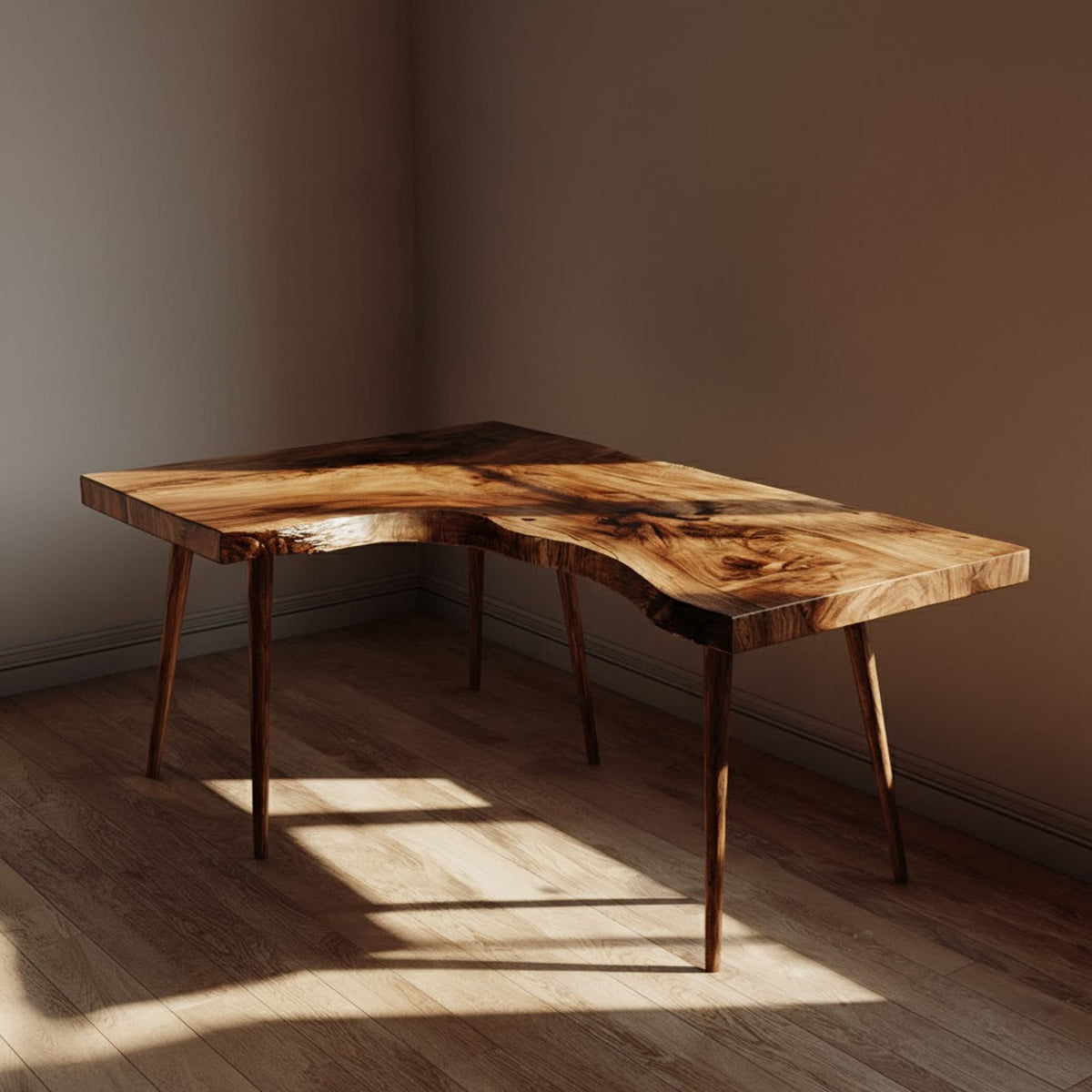 Organic L-shaped Desk