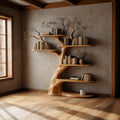 Artisan Tree Inspired Wood Bookshelf, solid wood, built to order
