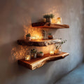 Live Edge Plants Wall Shelf