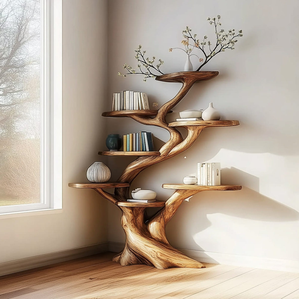 Shaped Storage Bookshelf