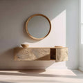 Mid Century Floating Console Vanity