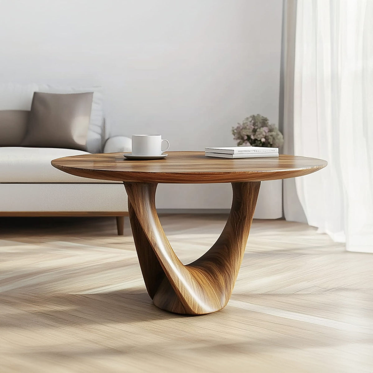 Mid Century Twist Coffee Table