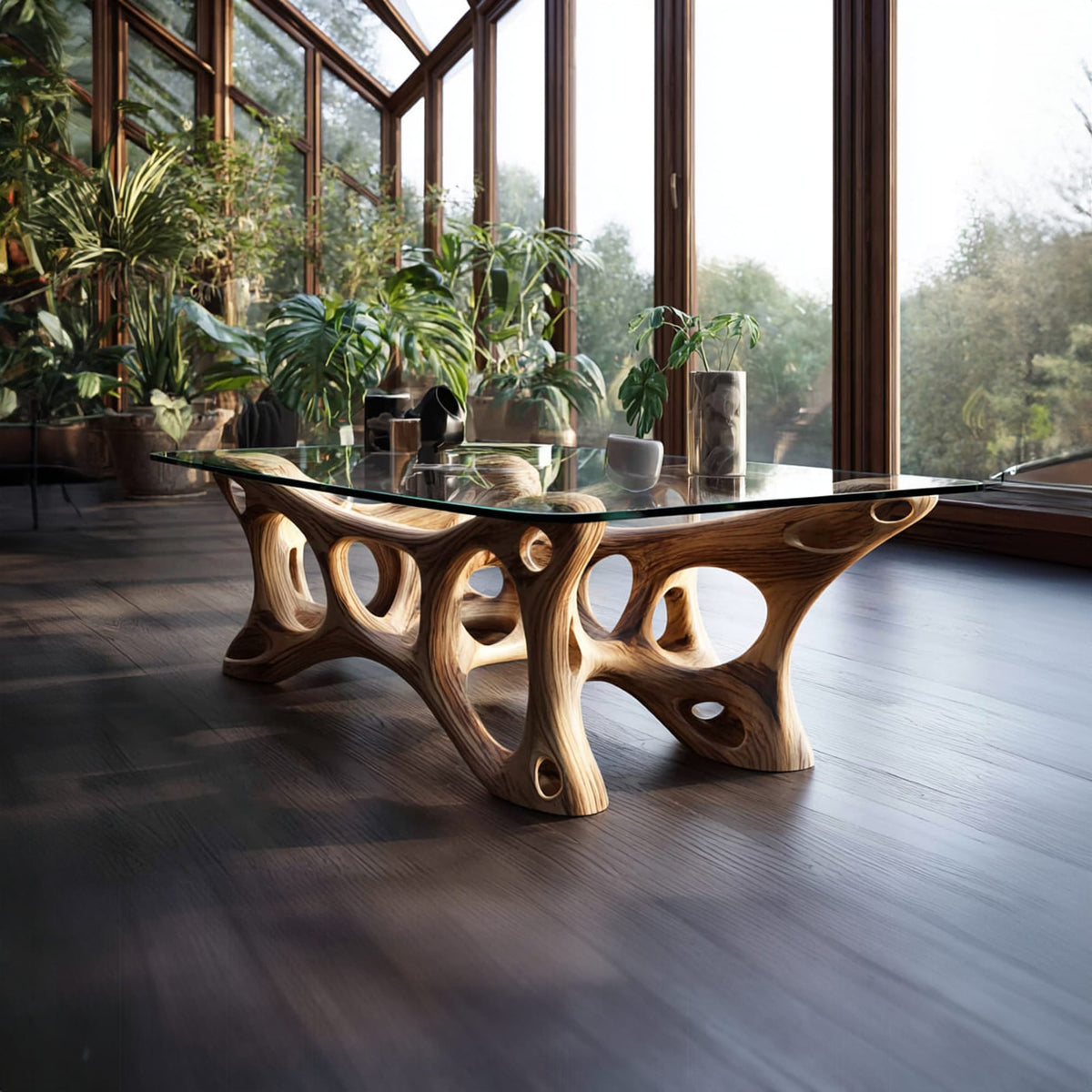 Mid Century Sculptural Center Coffee Table