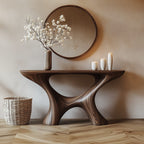 Shape Live Edge Console Table