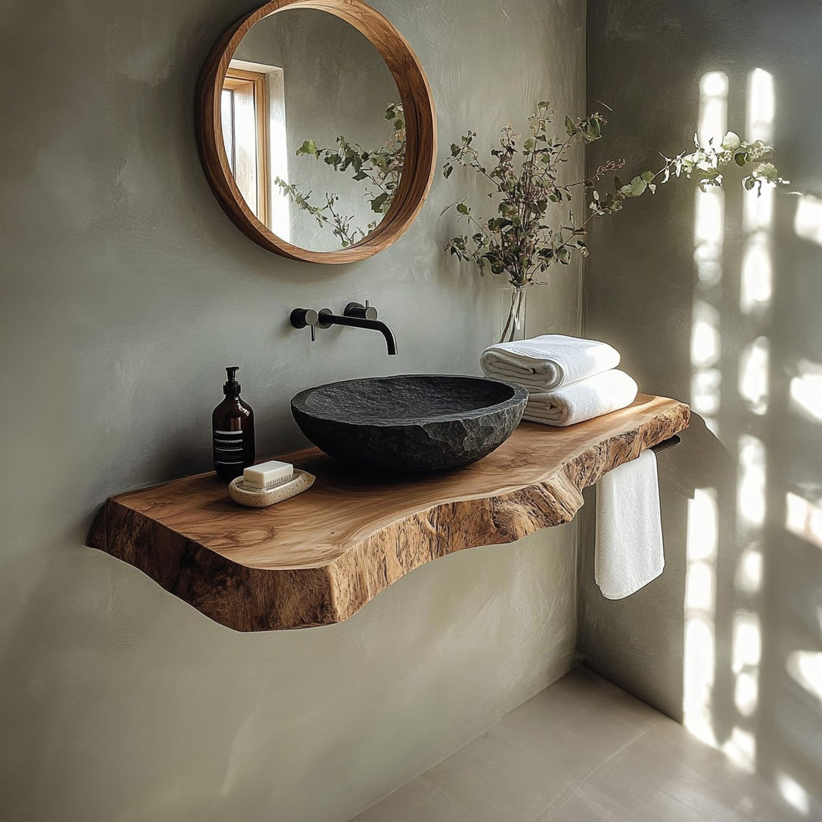 Floating Bathroom Solid Vanity