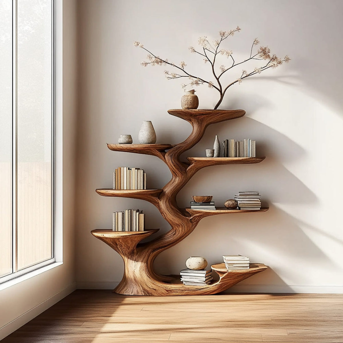 Sculptural Storage Tree Bookshelf
