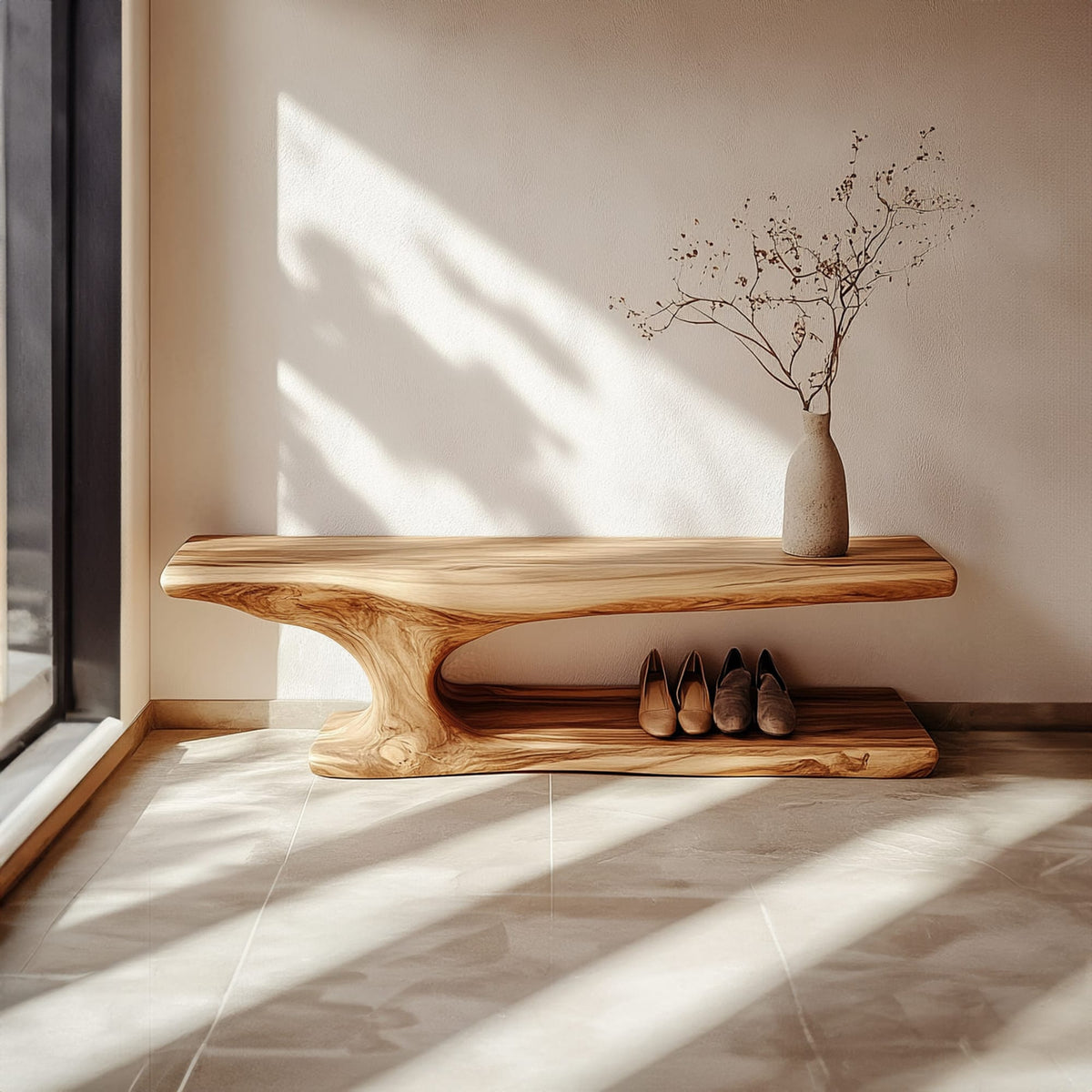 Mid Century Low Bench