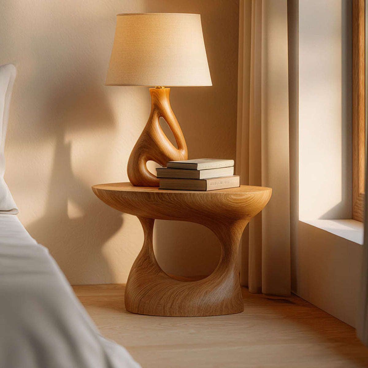 Mid Century Minimalist Nightstand